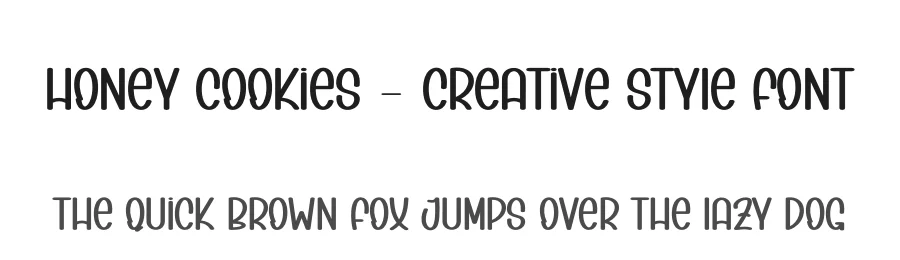Honey Cookies – Creative Style Font by andikastudio — Display Font