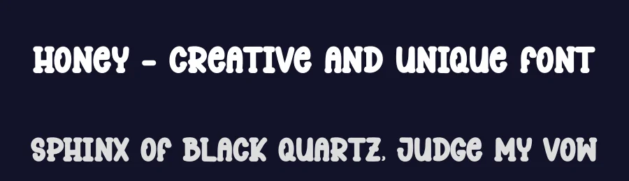 Honey – Creative And Unique Font by andikastudio — Display Font — thumbnail 2