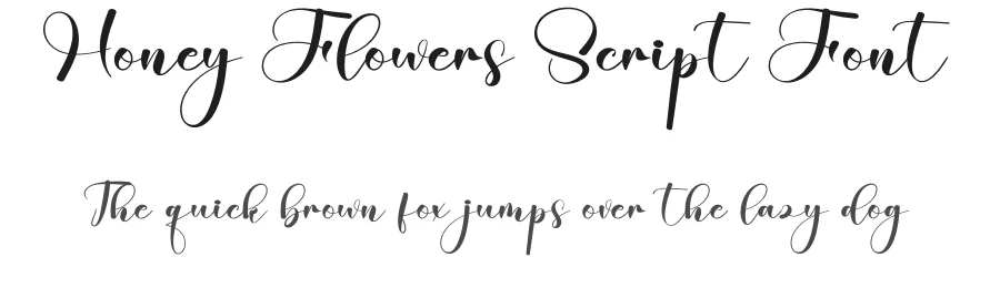Honey Flowers Script Font by creativeletter — Script Handwritten Font