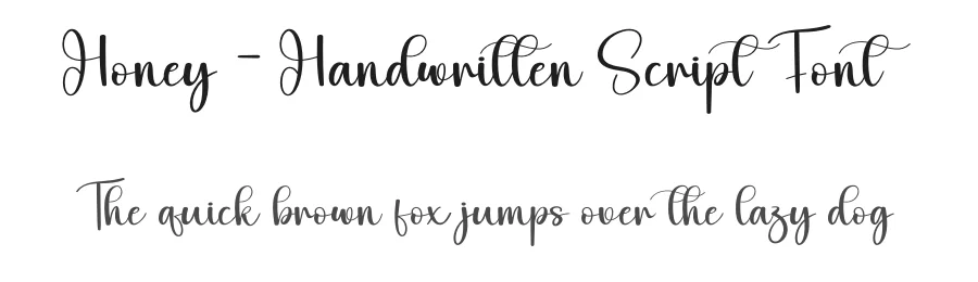 Honey – Handwritten Script Font by andikastudio — Script Handwritten Font