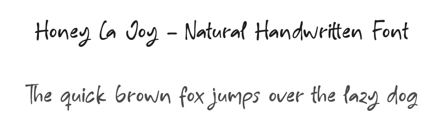 Honey La Joy – Natural Handwritten Font by letterenastudios — Script Handwritten Font
