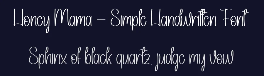 Honey Mama – Simple Handwritten Font by andikastudio — Display Font — thumbnail 2