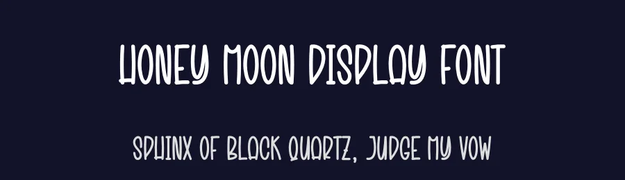 Honey Moon Display Font by creativeletter — Display Font — thumbnail 2