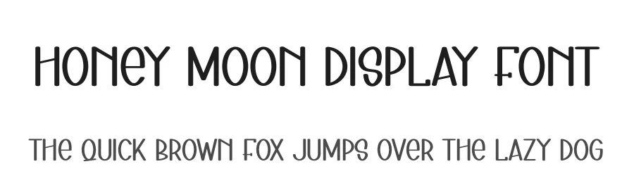 Honey Moon Display Font by andikastudio — Display Font