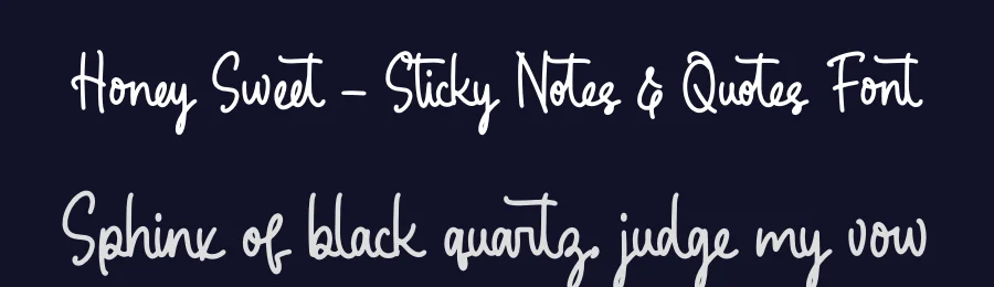Honey Sweet – Sticky Notes & Quotes Font by letterenastudios — Script Handwritten Font — thumbnail 2
