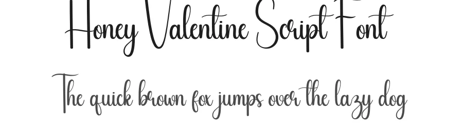 Honey Valentine Script Font by creativeletter — Script Handwritten Font