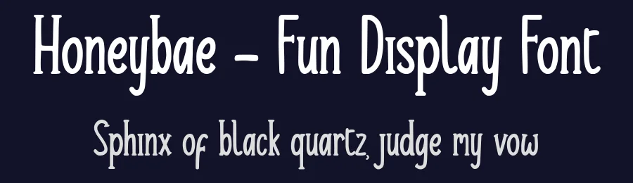 Honeybae – Fun Display Font by typotopia — Display Font — thumbnail 2
