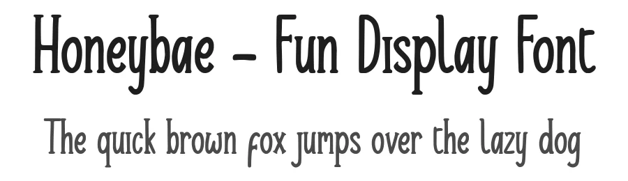 Honeybae – Fun Display Font by typotopia — Display Font