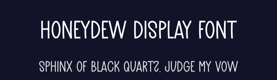 Honeydew Display Font by freshtypeink — Display Font — thumbnail 2