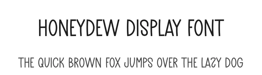 Honeydew Display Font by freshtypeink — Display Font