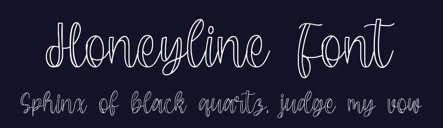 Honeyline Font by qwrtype — Script Handwritten Font — thumbnail 2