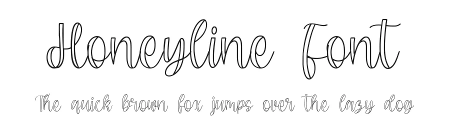 Honeyline Font by qwrtype — Script Handwritten Font