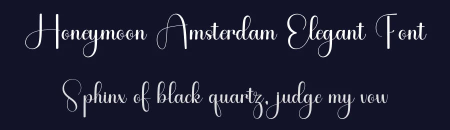 Honeymoon Amsterdam Elegant Font by freshtypeink — Script Handwritten Font — thumbnail 2