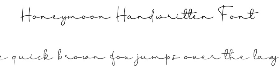 Honeymoon Handwritten Font by andikastudio — Script Handwritten Font