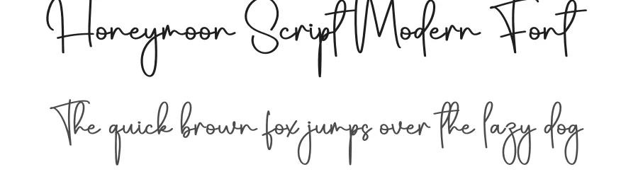 Honeymoon Script Modern Font by creativeletter — Script Handwritten Font