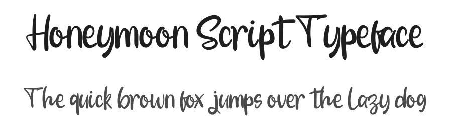 Honeymoon Script Typeface by inermediaSTUDIO — Display Font