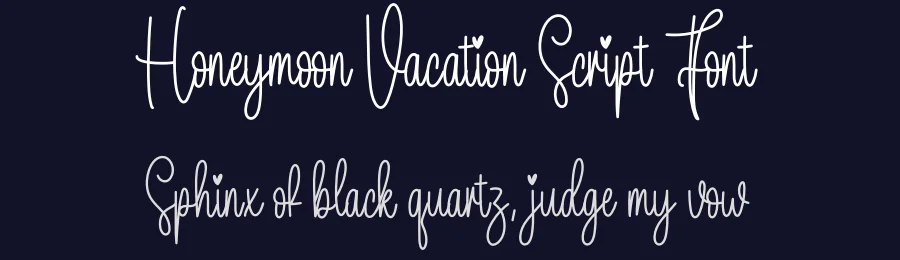 Honeymoon Vacation Script Font by creativeletter — Script Handwritten Font — thumbnail 2