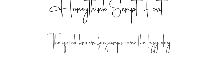 Honeythink Script Font by creativeletter — Script Handwritten Font