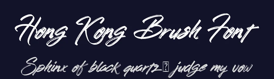 Hong Kong Brush Font by letterara — Script Handwritten Font — thumbnail 2