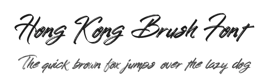 Hong Kong Brush Font by letterara — Script Handwritten Font