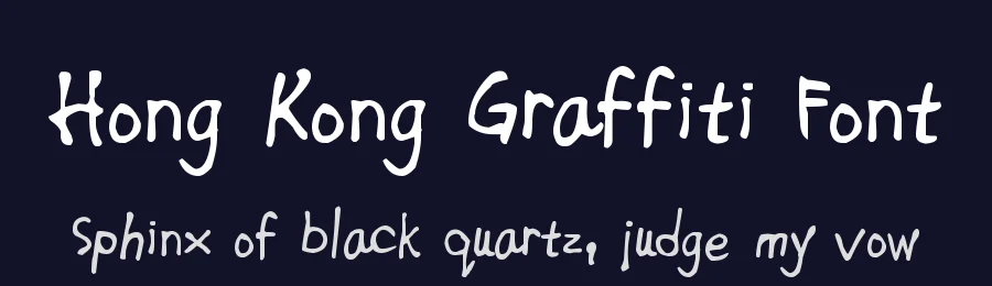 Hong Kong Graffiti Font by zai — Decorative Font — thumbnail 2