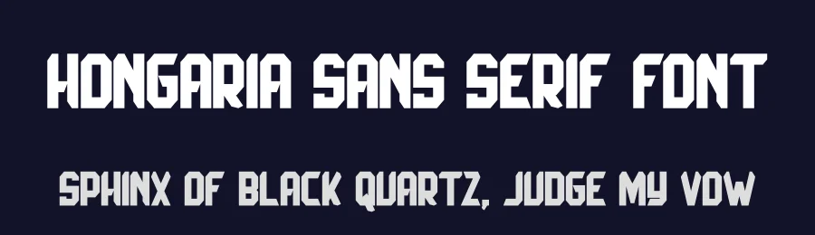 Hongaria Sans Serif Font by Skiiller studio — Display Font — thumbnail 2