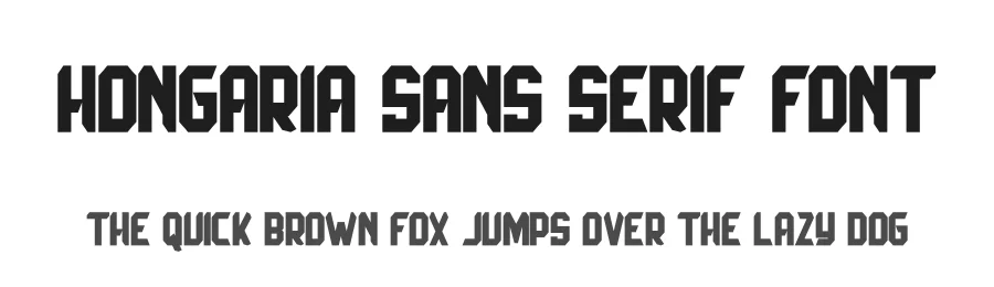 Hongaria Sans Serif Font by Skiiller studio — Display Font