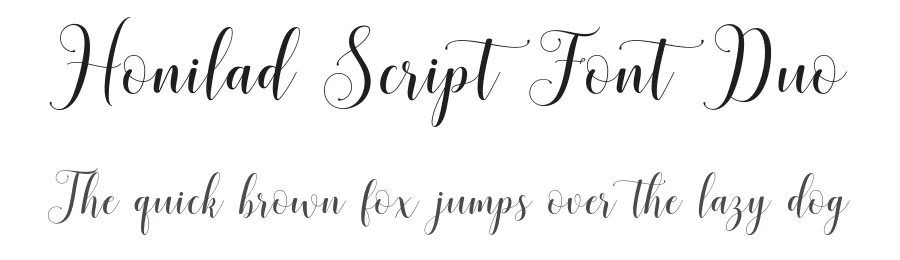Honilad Script Font Duo by Barland — Script Handwritten Font