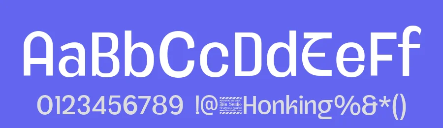 Honking Font by Din Studio — Sans Serif Font — thumbnail 3