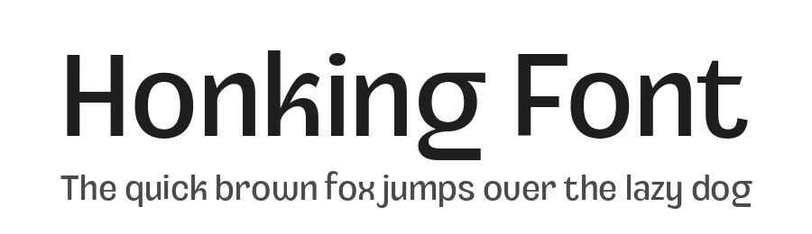 Honking Font by Din Studio β Sans Serif Font