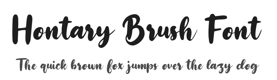 Hontary Brush Font by grezlinestudio — Serif Font