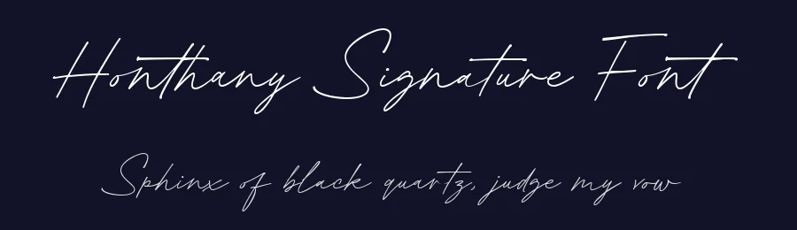 Honthany Signature Font by metafontsy — Script Handwritten Font — thumbnail 2
