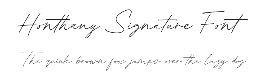 Honthany Signature Font by metafontsy — Script Handwritten Font
