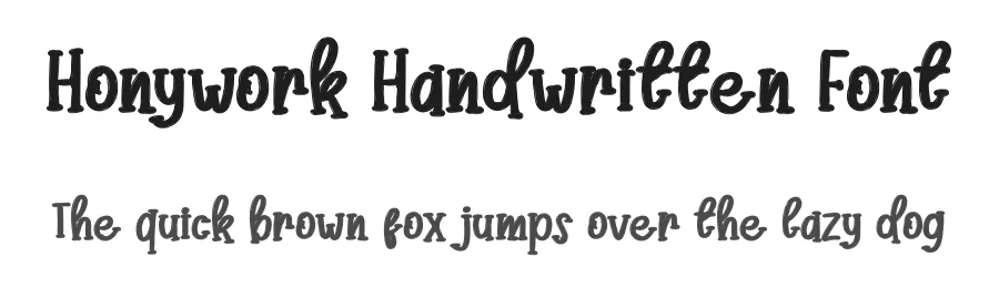 Honywork Handwritten Font by andikastudio — Script Handwritten Font