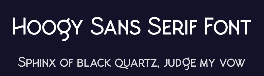 Hoogy Sans Serif Font by Font , Hoogy , Hoogy Font , Hoogy Sans Serif , Sans Serif , Sans Serif Font — Sans Serif Font — thumbnail 2