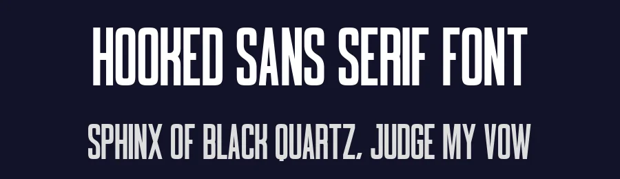 Hooked Sans Serif Font by Craftedtype — Decorative Font — thumbnail 2