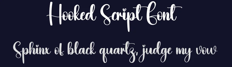 Hooked Script Font by creativeletter — Script Handwritten Font — thumbnail 2