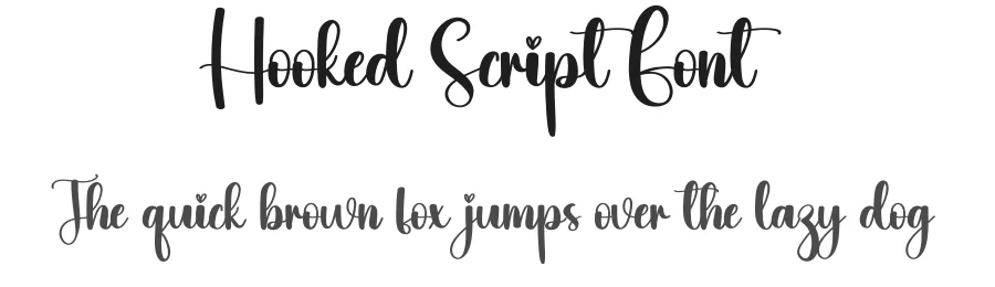 Hooked Script Font by creativeletter — Script Handwritten Font