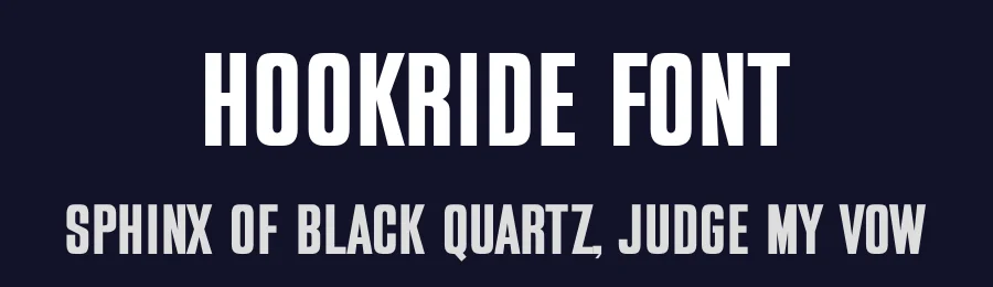 Hookride Font by Sronstudio — Sans Serif Font — thumbnail 2