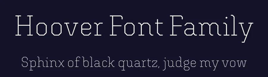 Hoover Font Family by Indian Type Foundry — Slab Serif Font — thumbnail 2