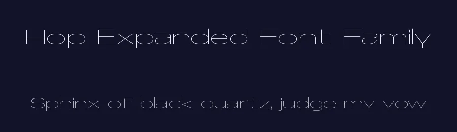 Hop Expanded Font Family by Adrien Midzic — Decorative Font — thumbnail 2