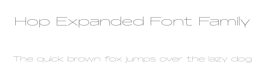 Hop Expanded Font Family by Adrien Midzic — Decorative Font