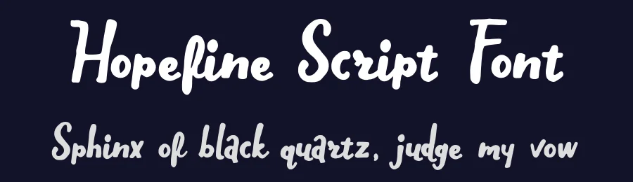 Hopefine Script Font by bearydsgn — Display Font — thumbnail 2