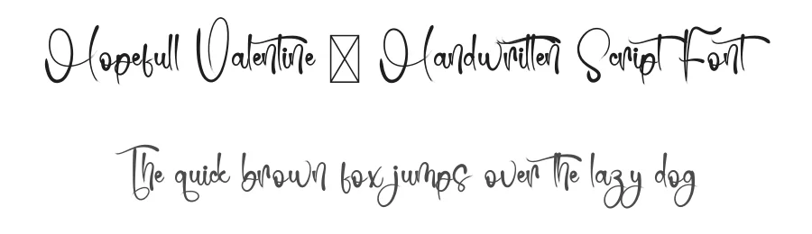 Hopefull Valentine – Handwritten Script Font by freshtypeink — Script Handwritten Font