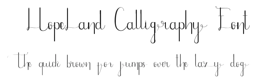 HopeLand Calligraphy Font by edricstudio — Script Handwritten Font