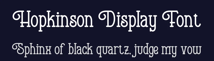 Hopkinson Display Font by Kong Font — Display Font — thumbnail 2