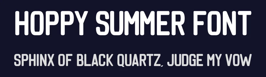 Hoppy Summer Font by Funtype — Display Font — thumbnail 2