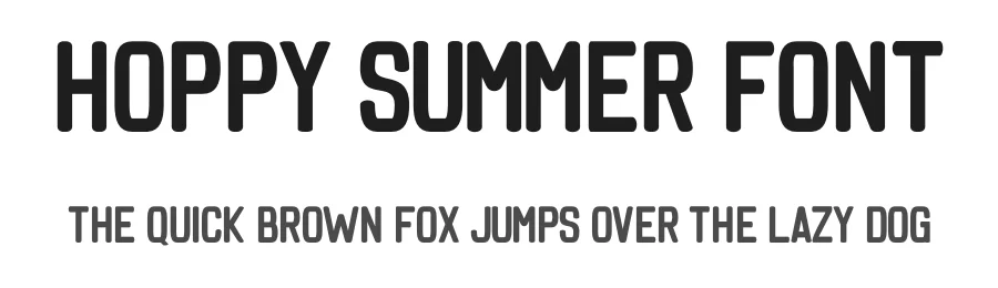 Hoppy Summer Font by Funtype — Display Font