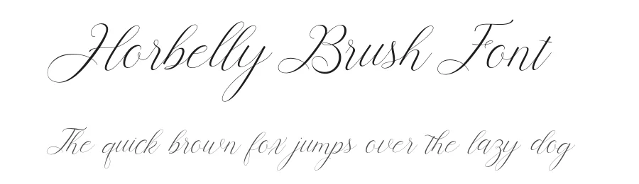 Horbelly Brush Font by stripesstudio — Script Handwritten Font