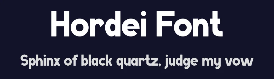 Hordei Font by Maiko Hatta — Display Font — thumbnail 2